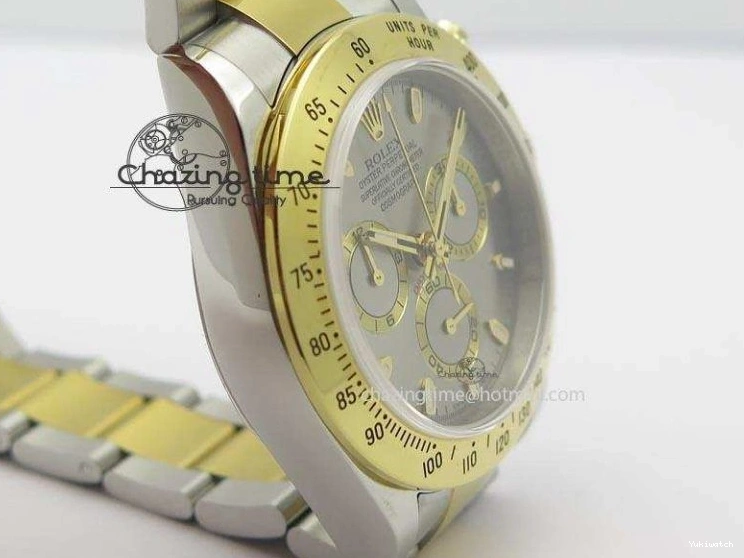 JF SS 116523 Gray On Best Bracelet A7750 YG Edition SS YG Dial Daytona 0312